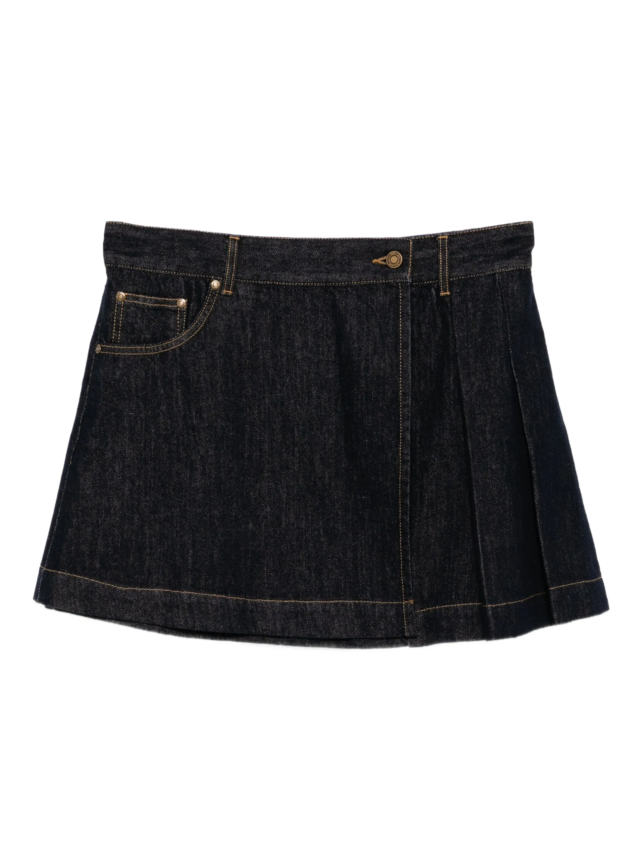 

Джинсовая юбка со складками House Of Sunny, синий