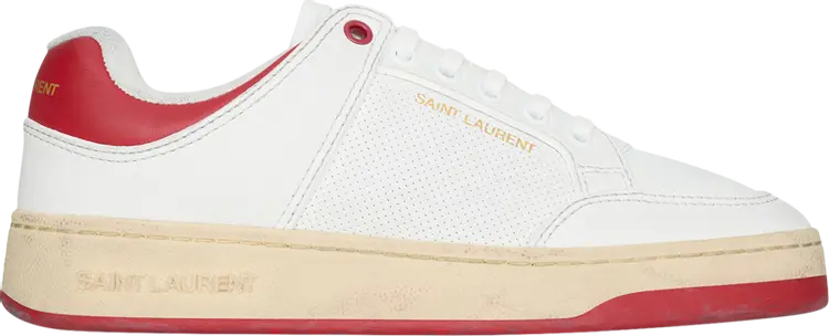 

Кроссовки Saint Laurent SL-61 Low 'White Vintage Red', белый, Серый, Кроссовки Saint Laurent SL-61 Low 'White Vintage Red', белый