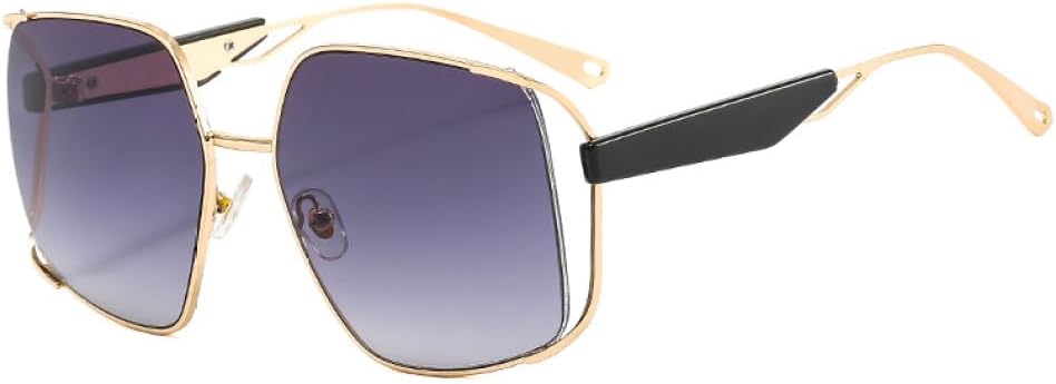 

Солнцезащитные очки MUTYNE Fashion Shield для мужчин и женщин, с градиентными линзами, металлической оправой, роскошные и универсальные, с защитой от УФ-излучения UV400, C1