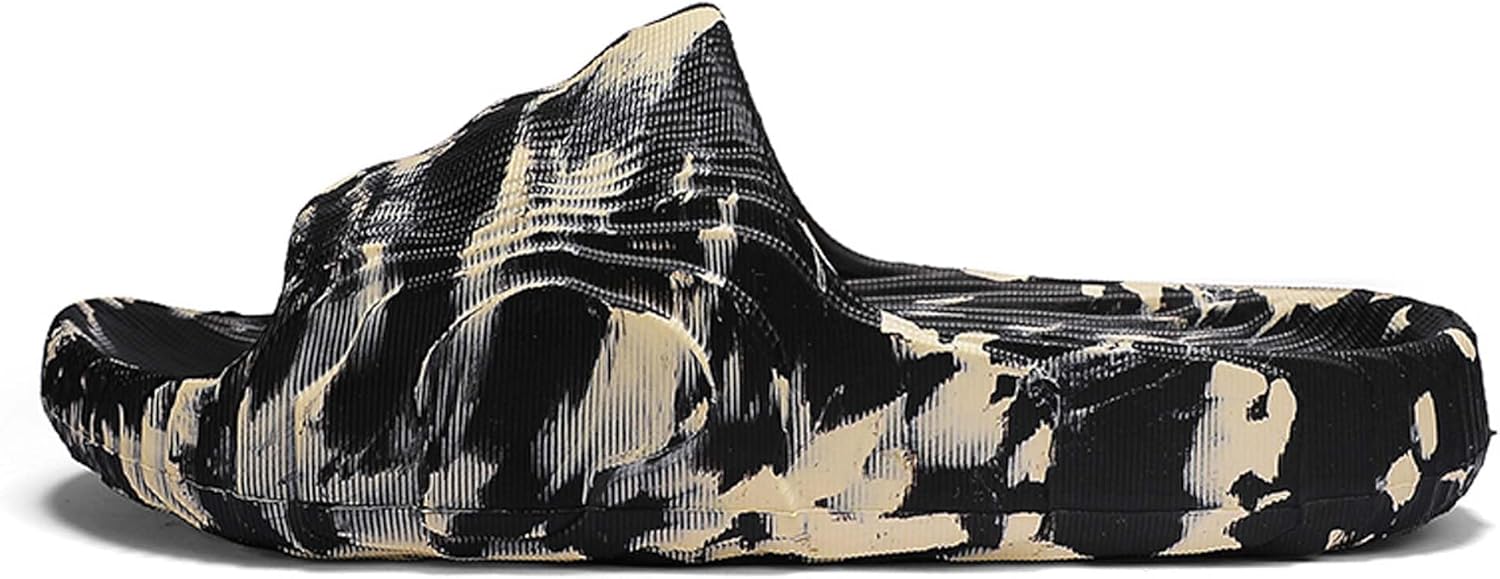 

Легкие, нескользящие, открытые сандалии с дышащим камуфляжным узором Generic, черный/желтый