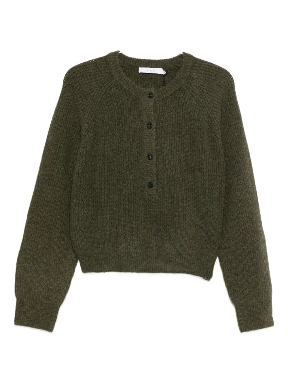 

Кардиган с круглым вырезом Iro, зеленый