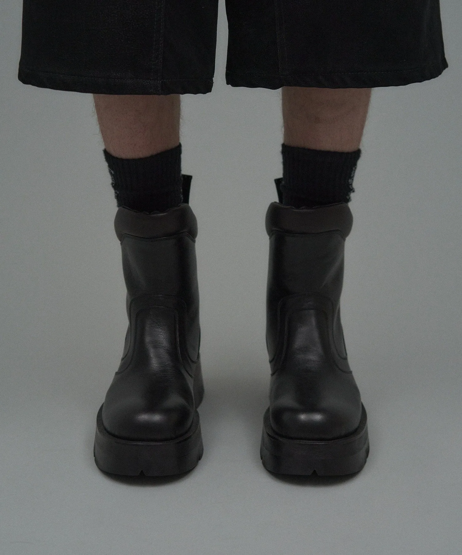 Ботинки TATSUYAOCONOGI(R) с задней молнией Onegravity, black