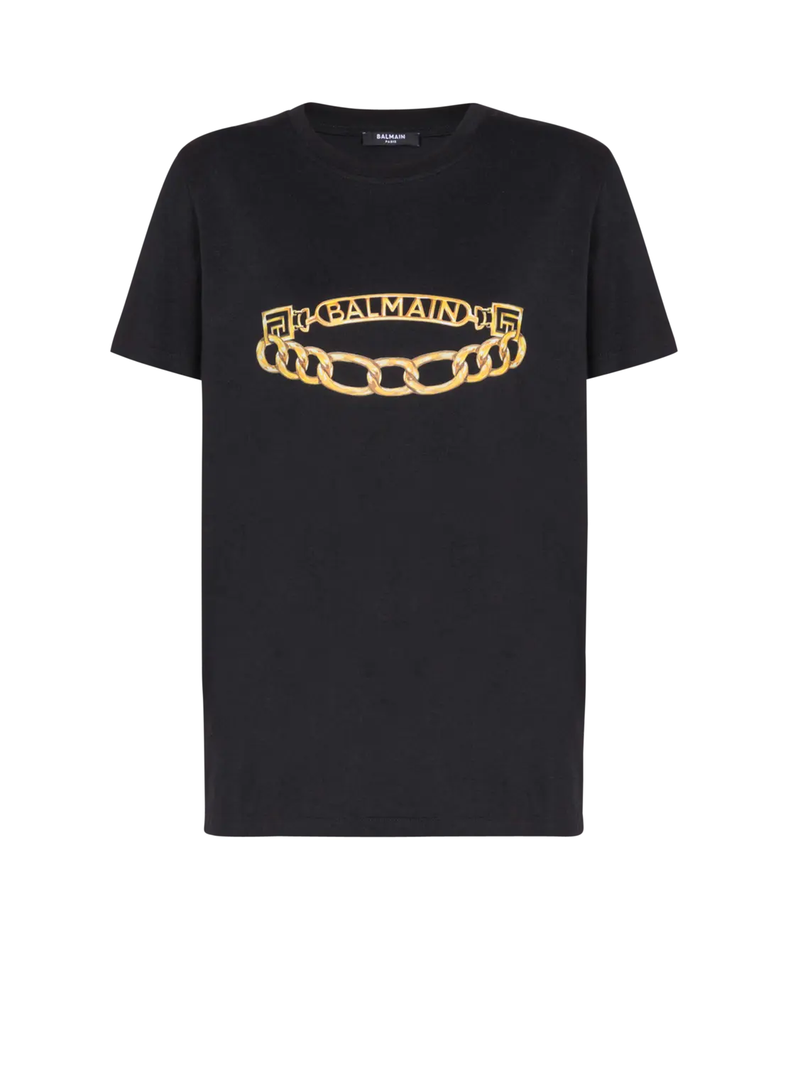 

Футболка Balmain с короткими рукавами и принтом "Цепочка", черный