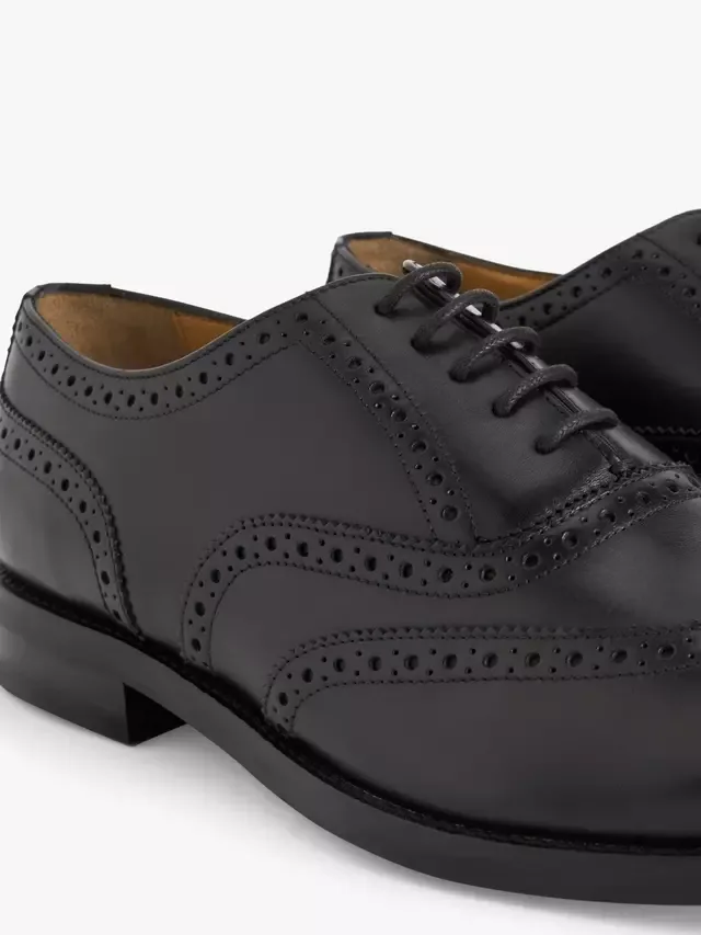 Кожаные броги John Lewis, Black Black — фото 4