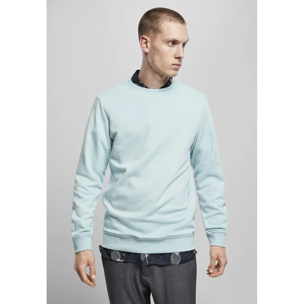 

Толстовка Urban Classics Basic Terry Crew, синий
