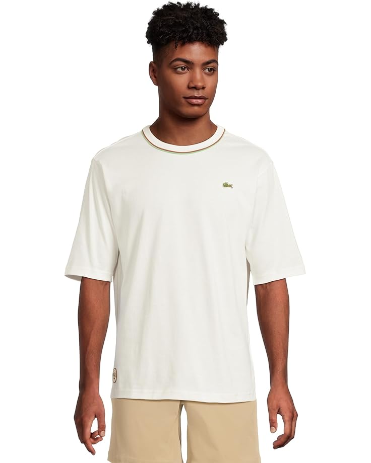 

Футболка Lacoste Cotton Roland Garros Graphic T-shirt, белый