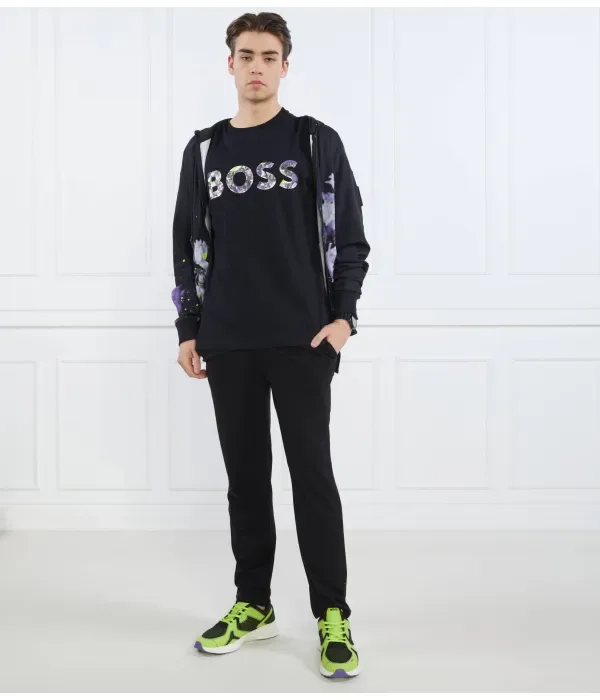 Футболка лотос relaxed fit Boss Green, черный — фото 2