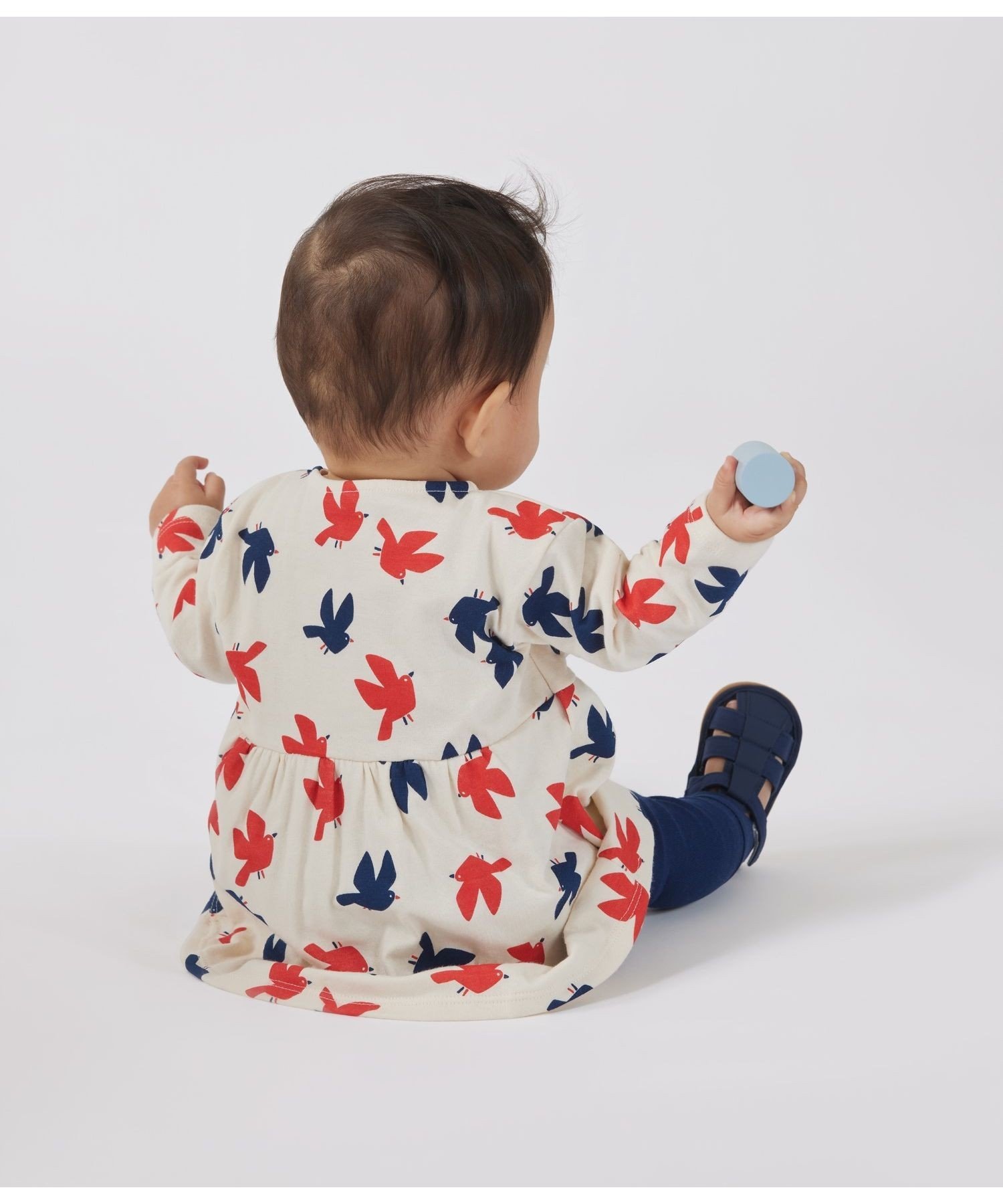 Платье + леггинсы PETIT BATEAU, Milky White/Multicolor — фото 2