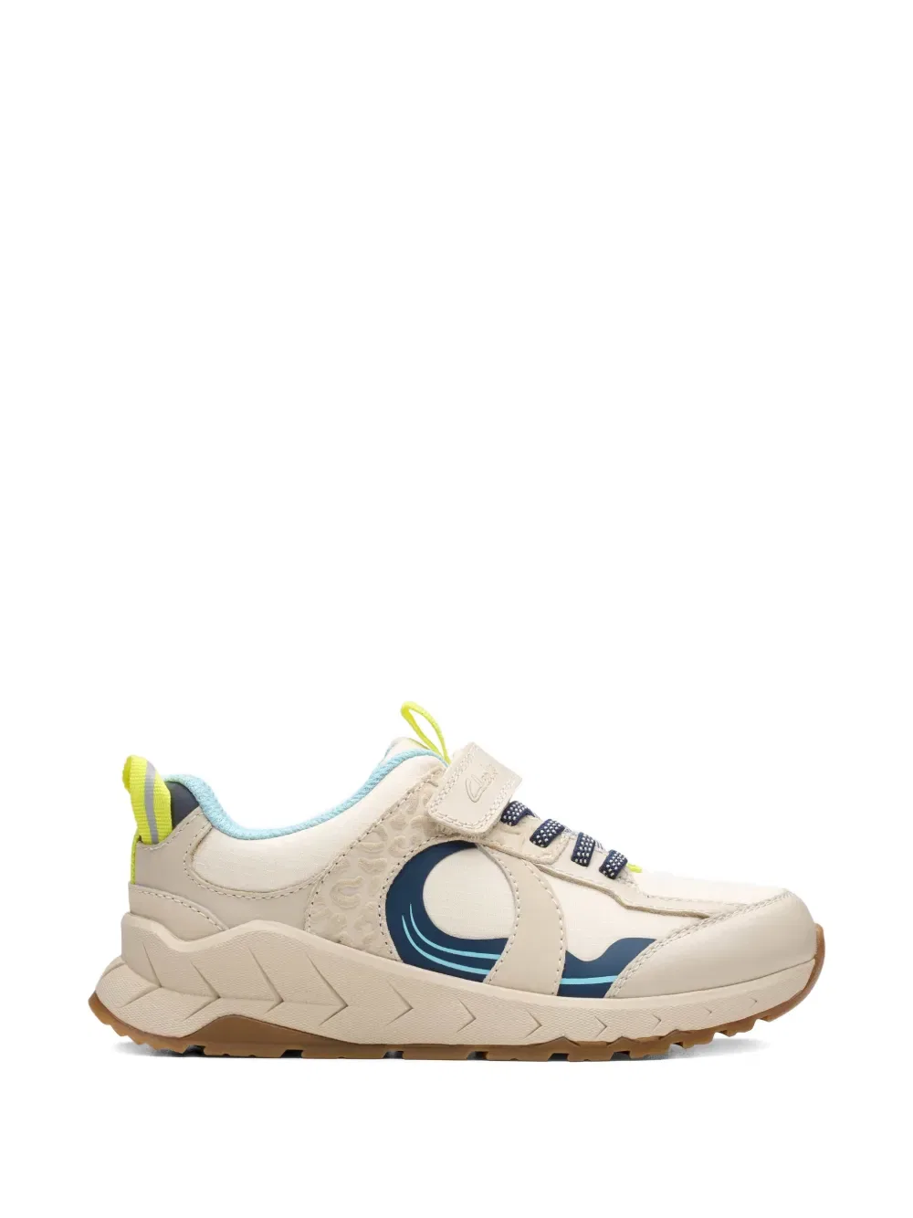 Кроссовки Selva Hero с ремешком на липучке Clarks Kids, нейтральный — фото 2