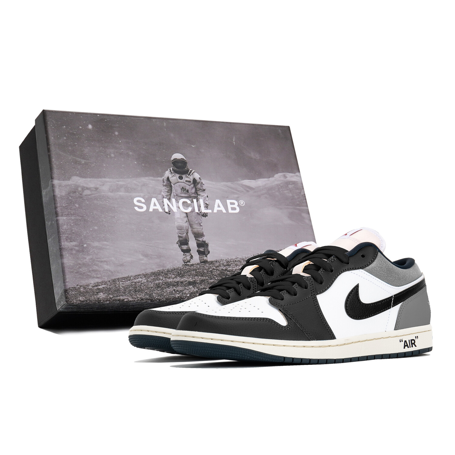 Кроссовки Air Jordan 1 Vintage Basketball Shoes Men Low-Top White