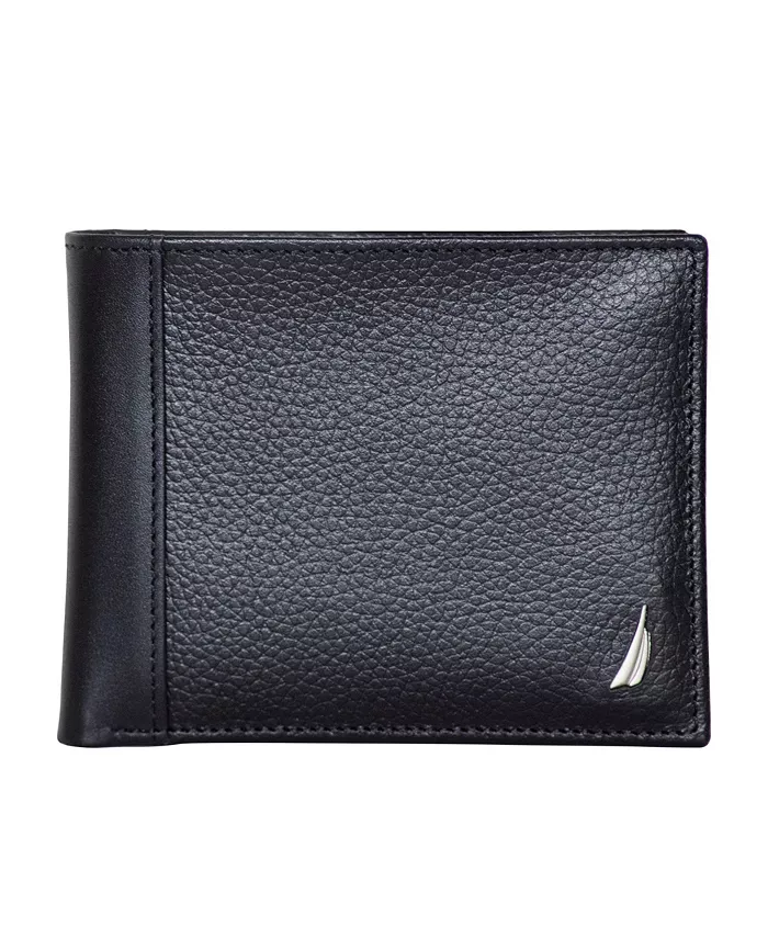 

Мужской кожаный кошелек Bifold Nautica, черный