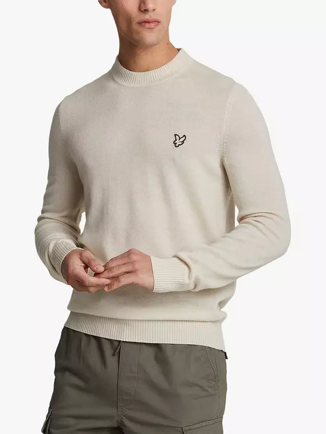 

Джемпер Lyle & Scott Wool and Cashmere Crew Neck, цвет discovery/khaki