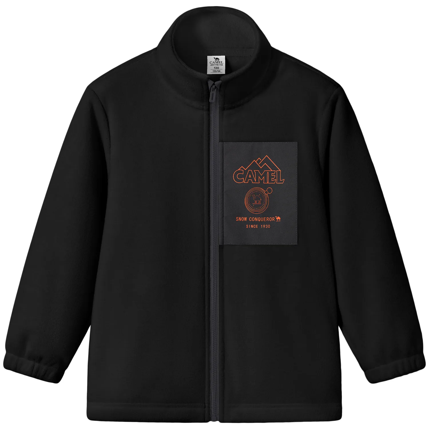 Детская флисовая куртка CAMEL, Phantom Black/Ink Gray