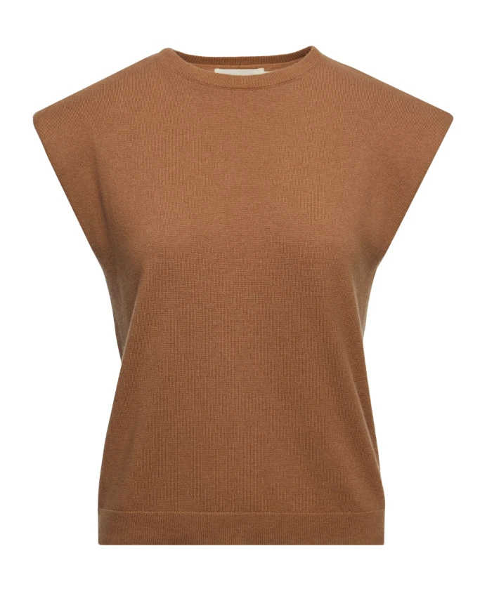 

Топ из шерсти и кашемира Lucca Wakakuu Icons, коричневый