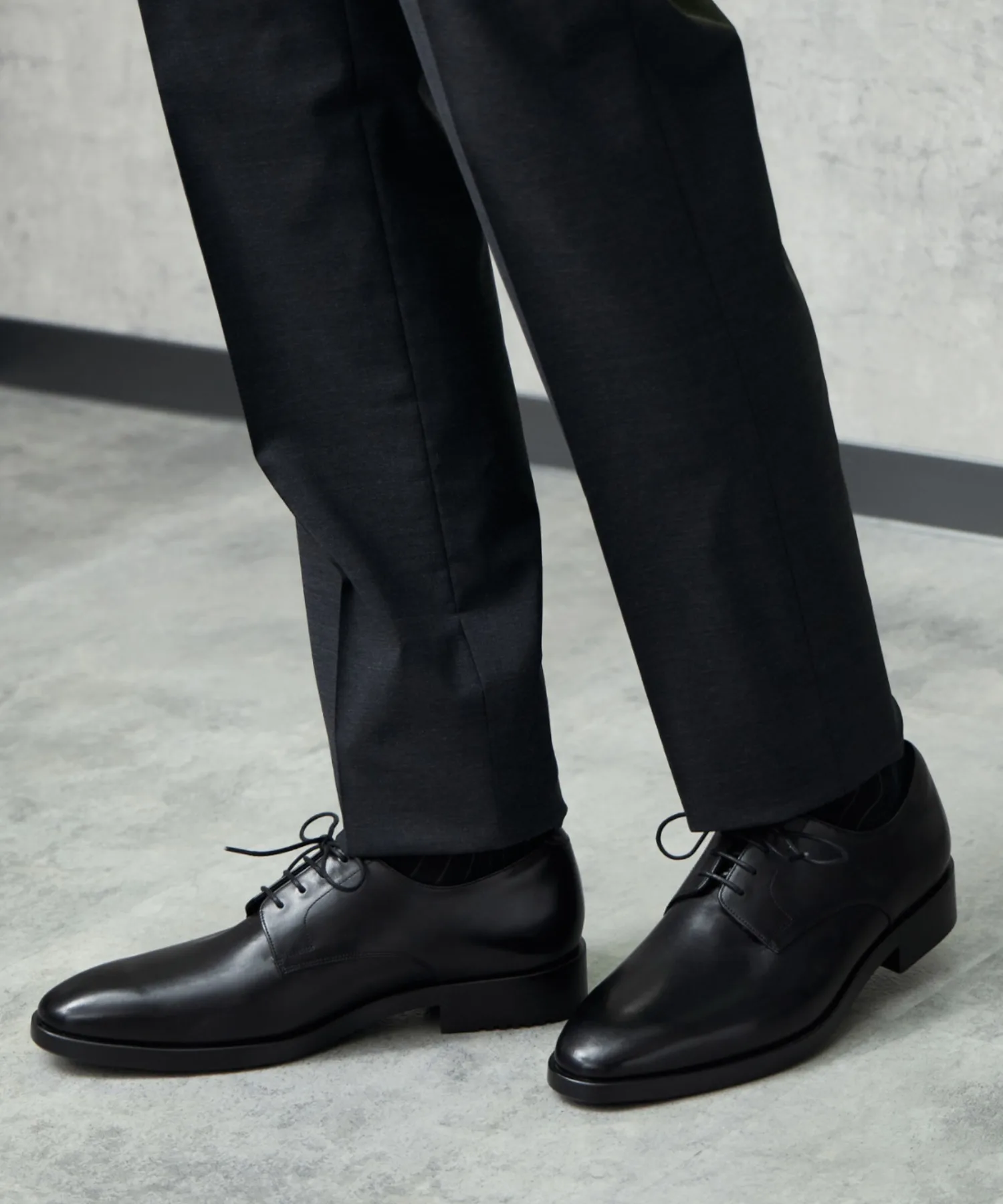 Мужские туфли для бизнеса с гелевой амортизацией GEL-BIZ Authentic 3E ASICS WALKING чёрные — фото 2