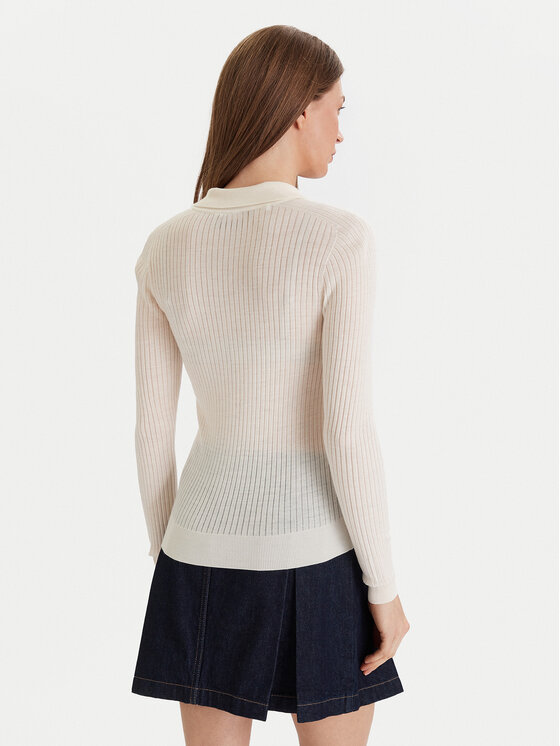 Свитер Lacoste AF4006 slim fit, экрю — фото 3