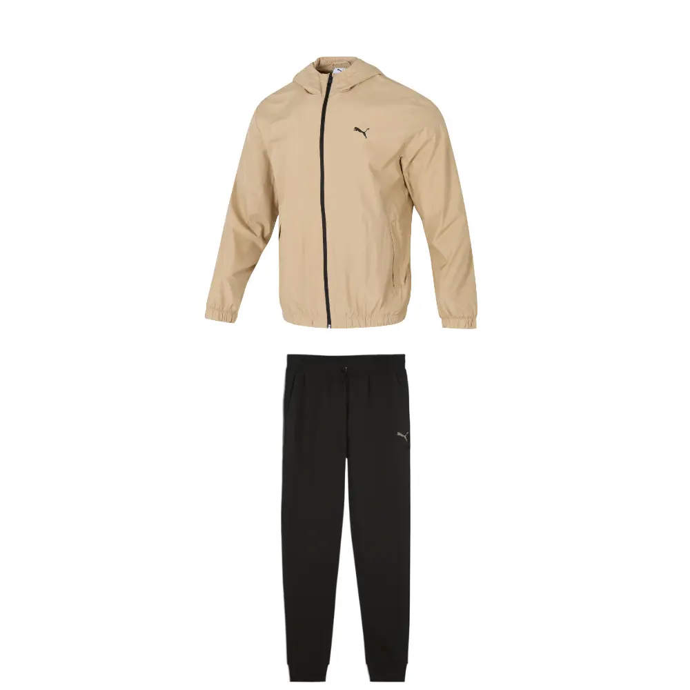 

Спортивный комплект Casual для мужчин Top+Black Bottom PUMA, коричневый/черный