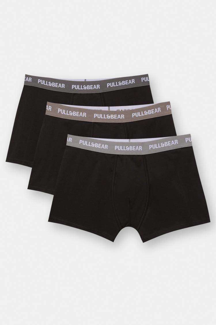 

Упаковка из 3 трусов-боксеров pull&bear Pull And Bear, мультиколор