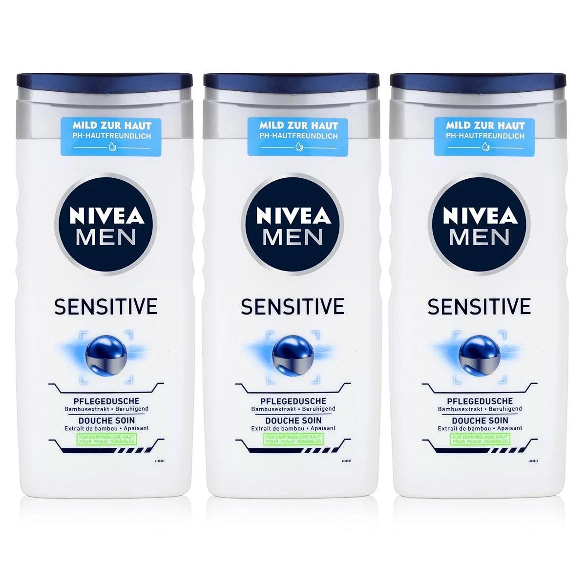 Мужской гель для душа «Sensitive» от Nivea, 3 x 250 мл Nivea