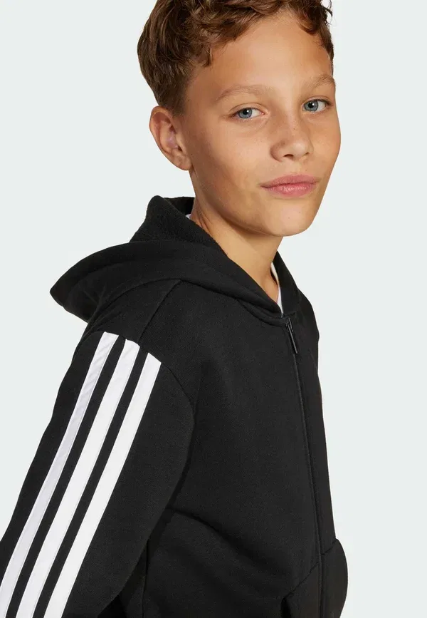Толстовка на молнии Adidas Performance, черно-белый — фото 3