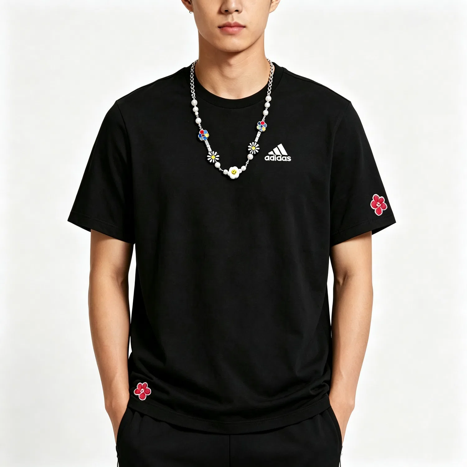 Футболка MUST HAVES Adidas Black Crew Neck — фото 4