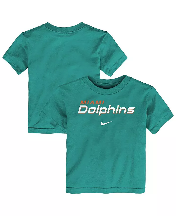 

Футболка с надписью Miami Dolphins для малышей, цвет Aqua Nike