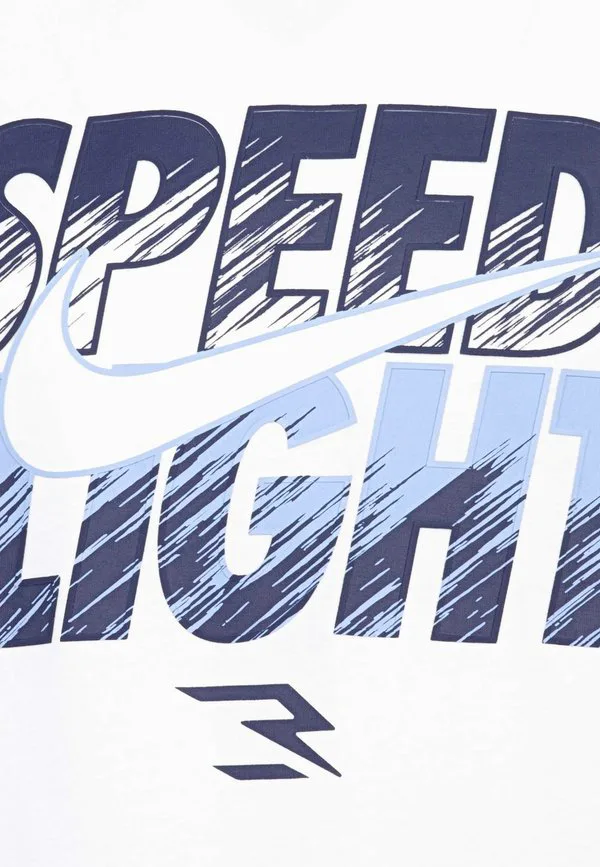 Футболка с принтом «скорость света» Nike Sportswear, White — фото 2