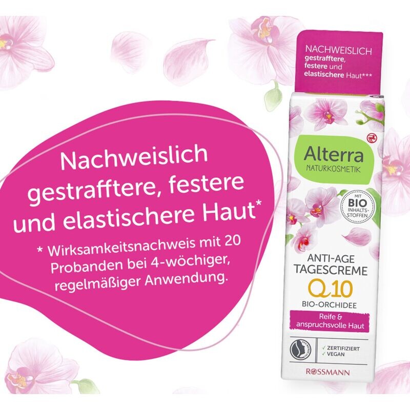 Крем для лица Alterra NATURKOSMETIK — Дневной антивозрастной Орхидея, 50 мл — фото 3