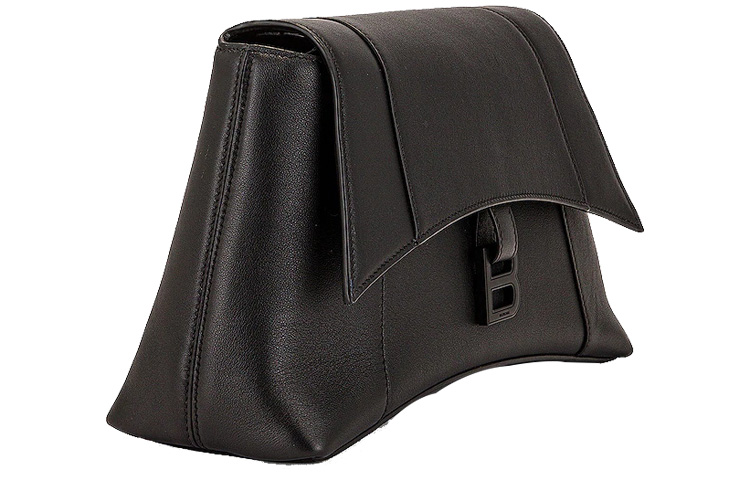 Balenciaga Женская сумка через плечо Downtown Soft Calfskin черная — фото 3