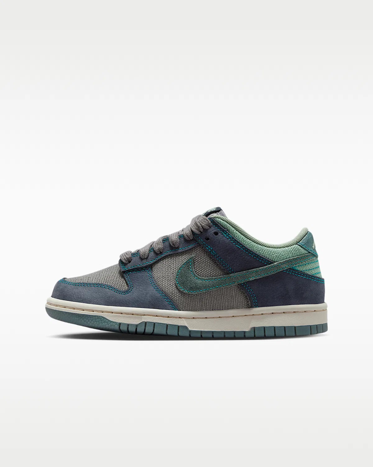 Детские кроссовки Nike Dunk Low LV8 1, Pencil Point/Dark Obsidian/Steam/Mineral Slate