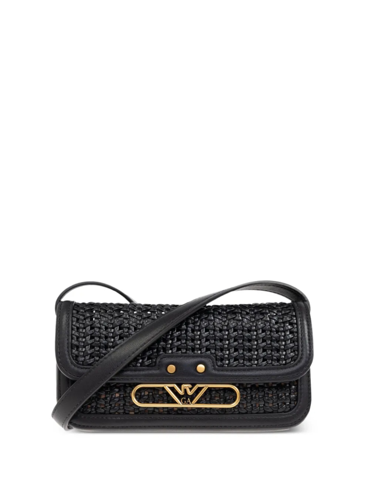 

Сумка через плечо с логотипом Emporio Armani, черный