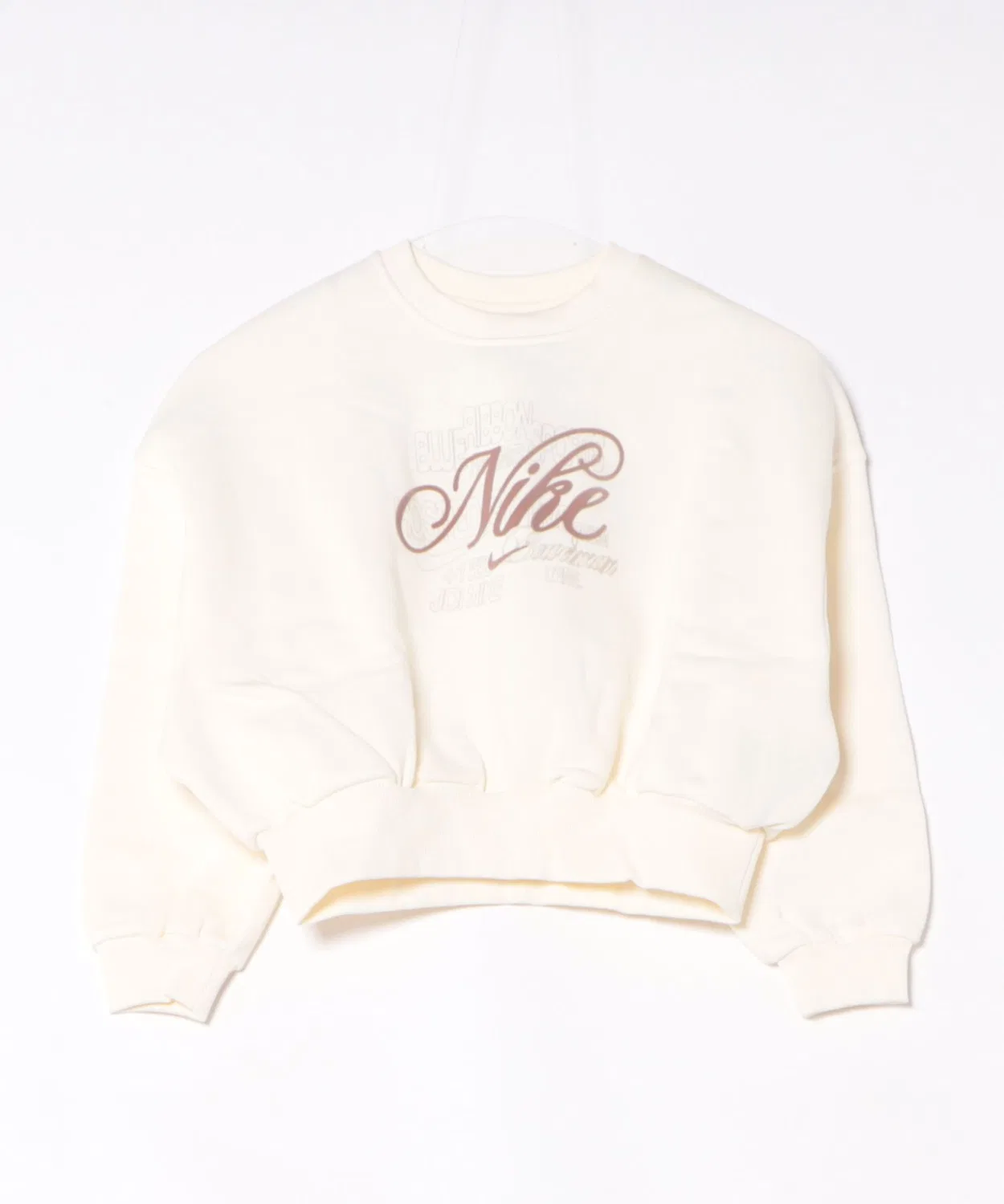 Свитшот Nike Club Fleece Box Oversize бежевый