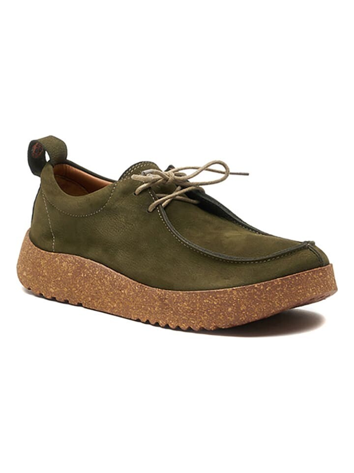 Элегантные туфли на шнуровке Comfortfusse Leder, оливковый