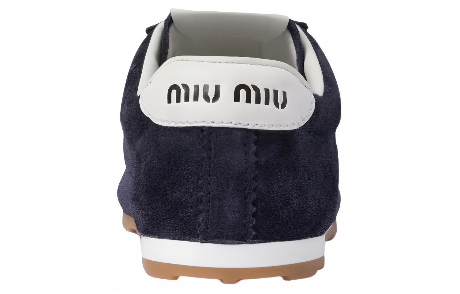 Женские синие повседневные туфли Low Top MIU MIU — фото 3