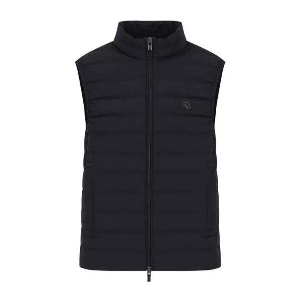 

Куртка essential navy blue quilted vest Emporio Armani, черный