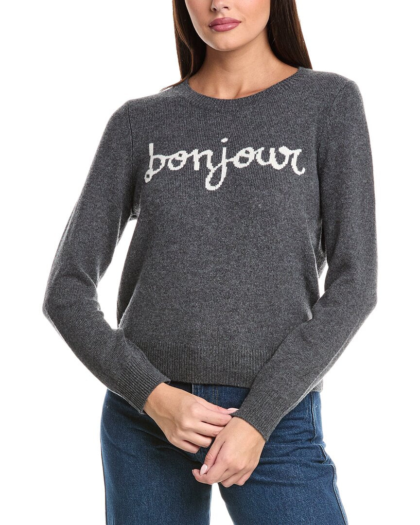 

СВИТЕР С КРУГЛЫМ ВЫРЕЗОМ CINQ A SEPT BONJOUR Cinq à Sept, серый