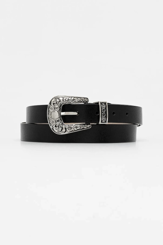 

Кожаный ремень Answear.Lab, серебряный