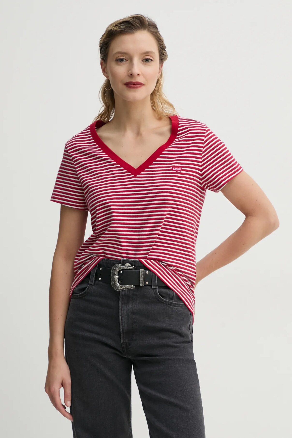 

Футболка из хлопка Levi'S, красный