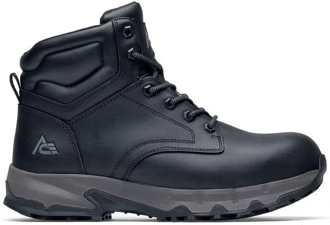 

Ботинки ACE для Мужчин, Женщин и Унисекс Fort Rock Nano с Композитным Носком (NCT), Скользко- и Водостойкие Ace Work Boots, черный