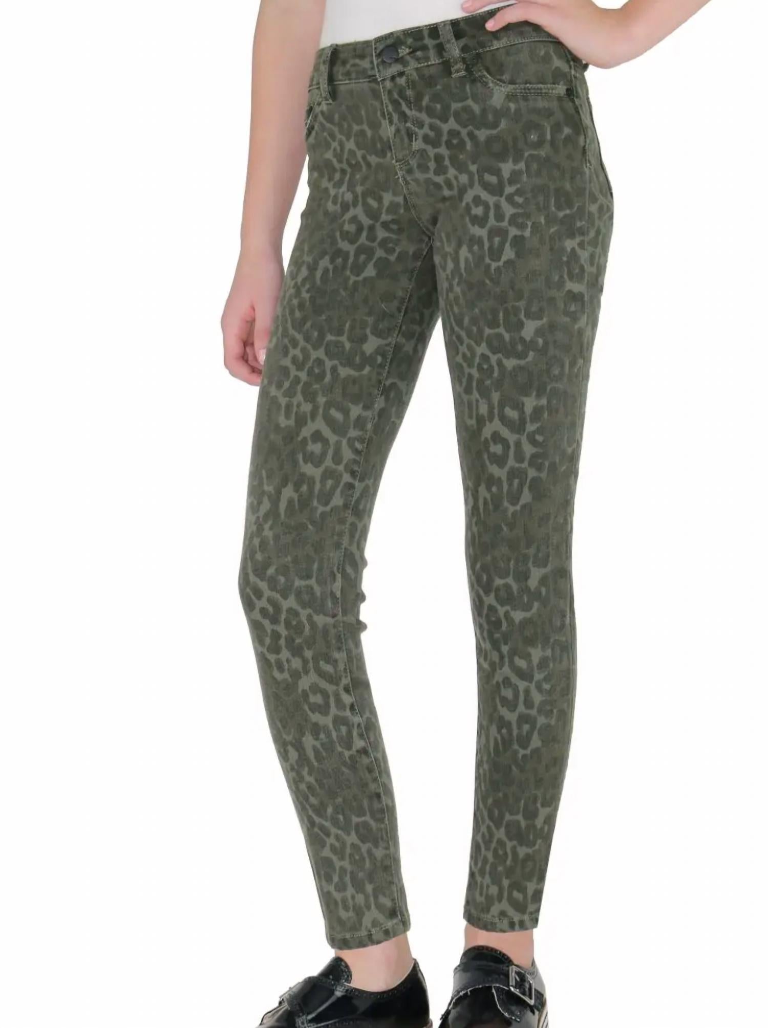 

Базовые облегающие джинсы Diane средней посадки зеленого цвета для девочек Tractr