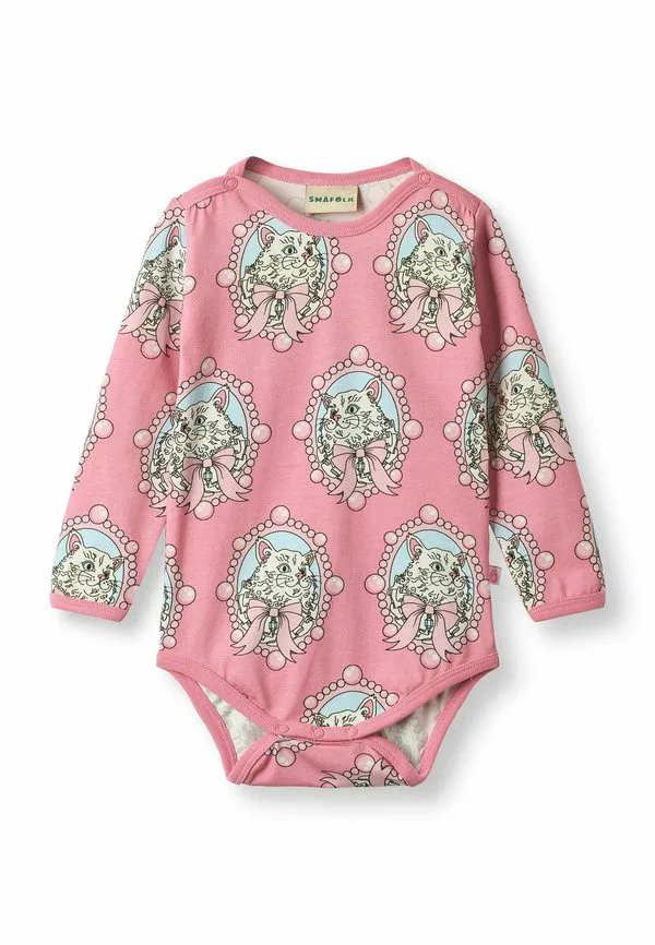Футболка с длинными рукавами elstar с изображением кошачьего тела Småfolk, Pink