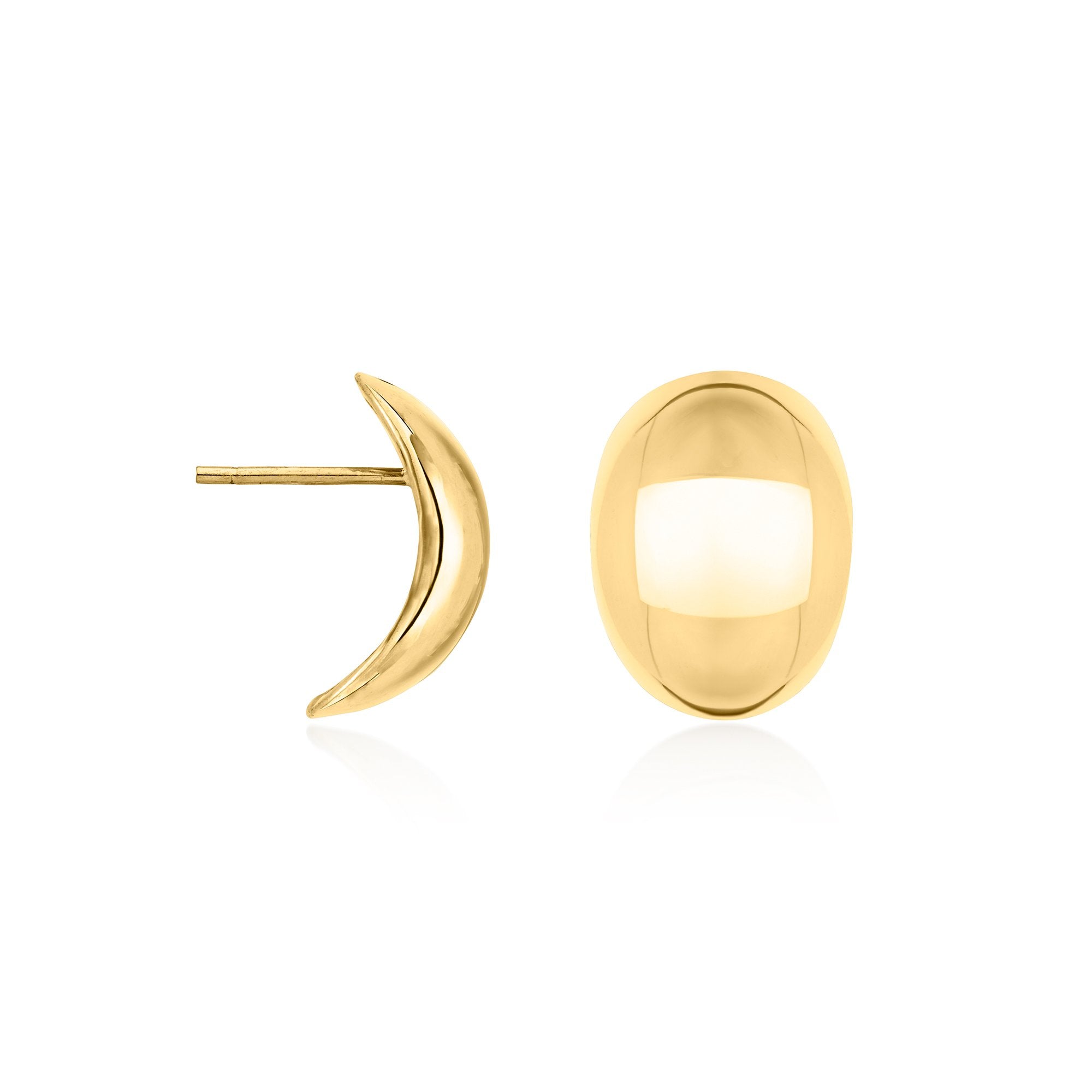 

Купольные серьги Ross-Simons Italian из 14-каратного желтого золота Ross-Simons, желтый