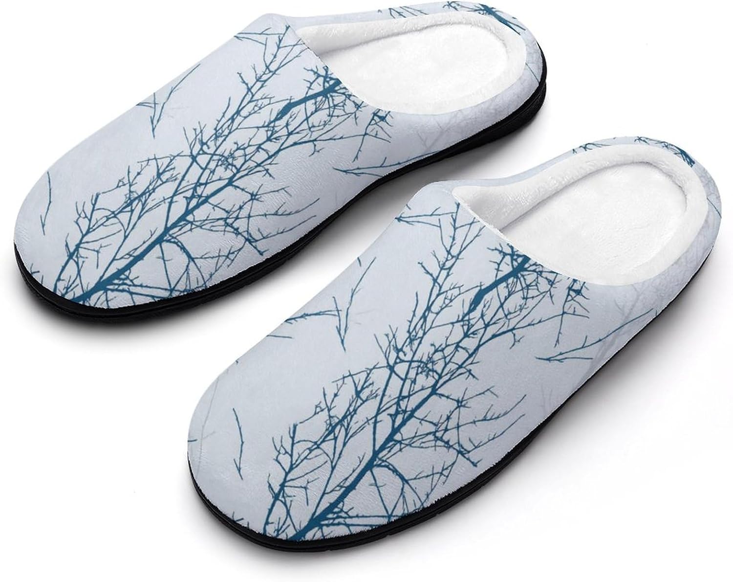 

Мужские хлопковые домашние тапочки KKdskkds Sun, Moon, Star and Cloud, противоскользящие, уютные, теплые и дышащие, голубой