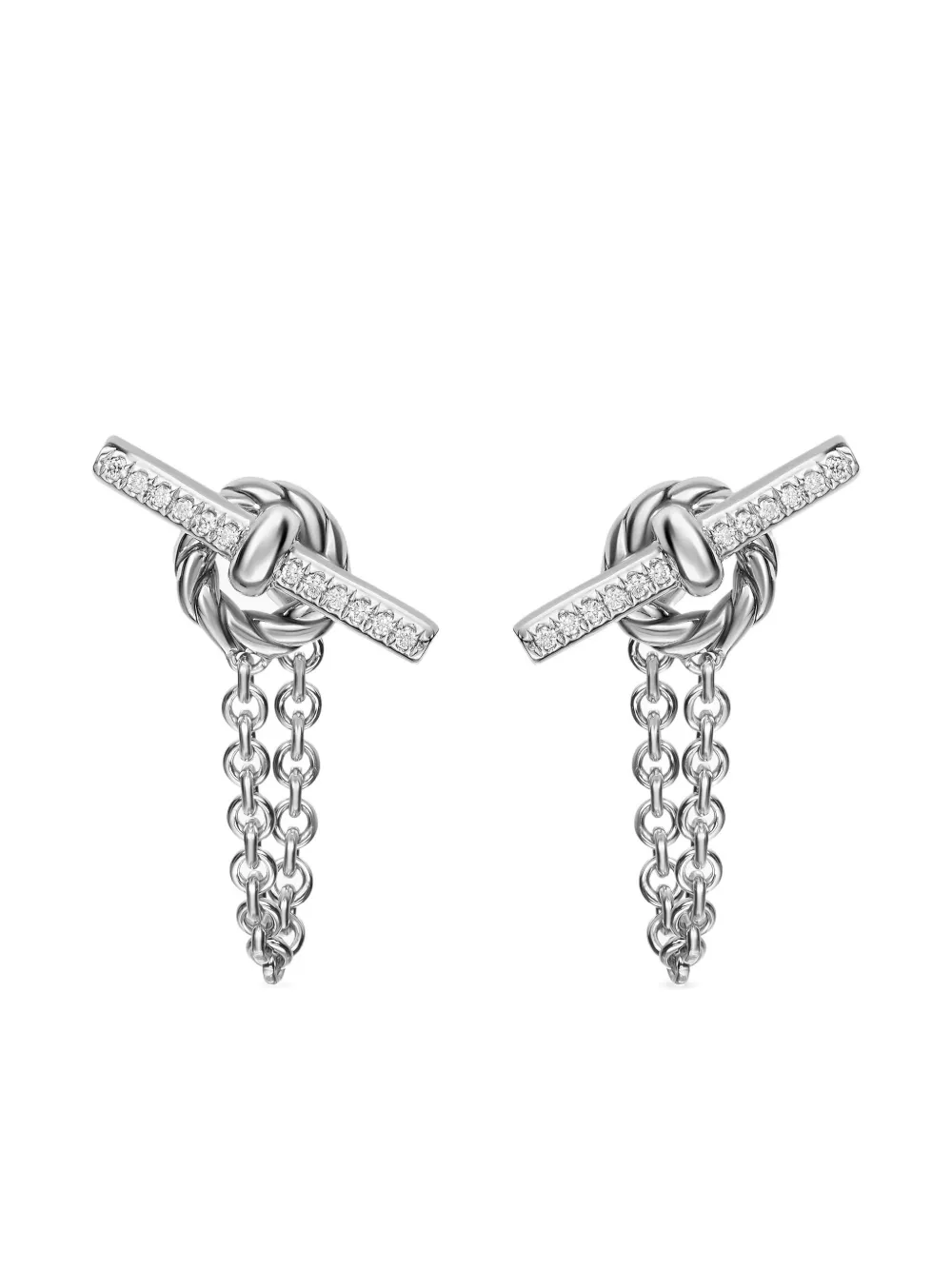 

Серьги DY Mercer с бриллиантами David Yurman, серебяный