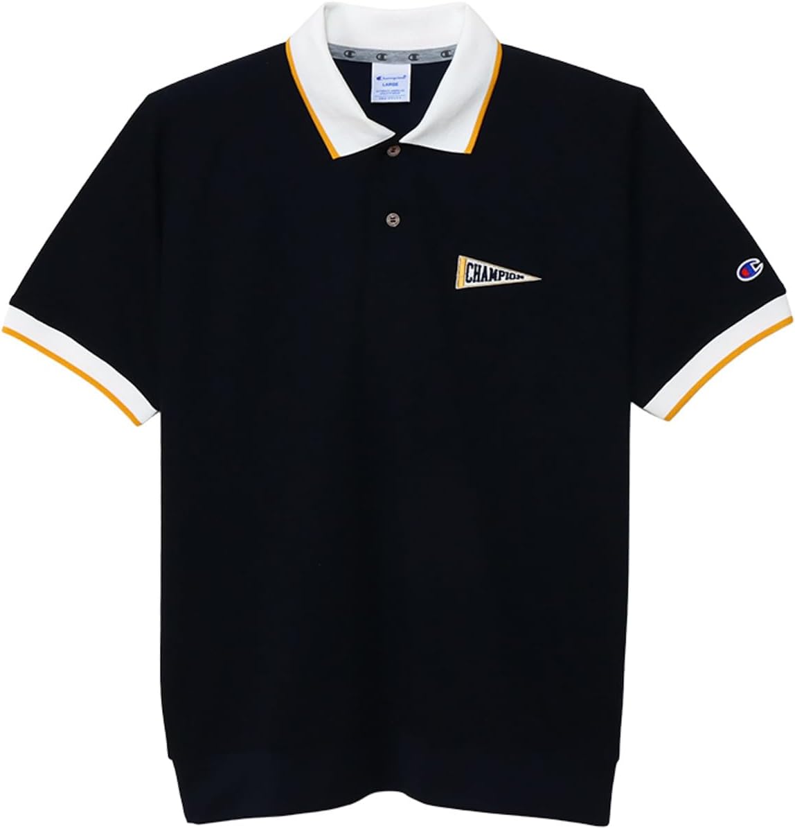 

Мужская рубашка-поло для гольфа Champion, короткий рукав, антибактериальная, влагоотводящая, быстросохнущая, с защитой от УФ-излучения, с графическим логотипом, C3-ZG303, темно-синий