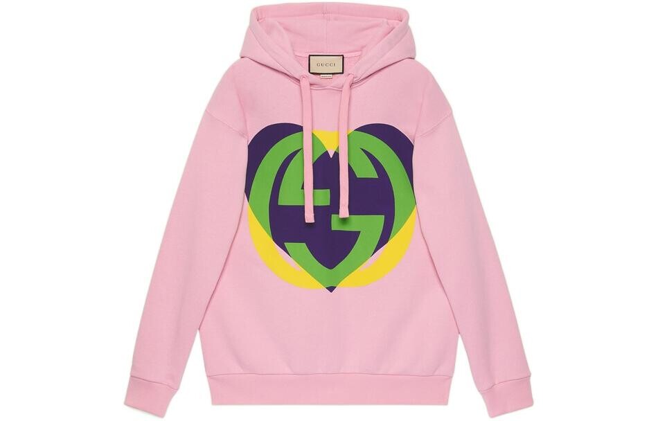 

Свитшот женский Gucci Heart-print, розовый