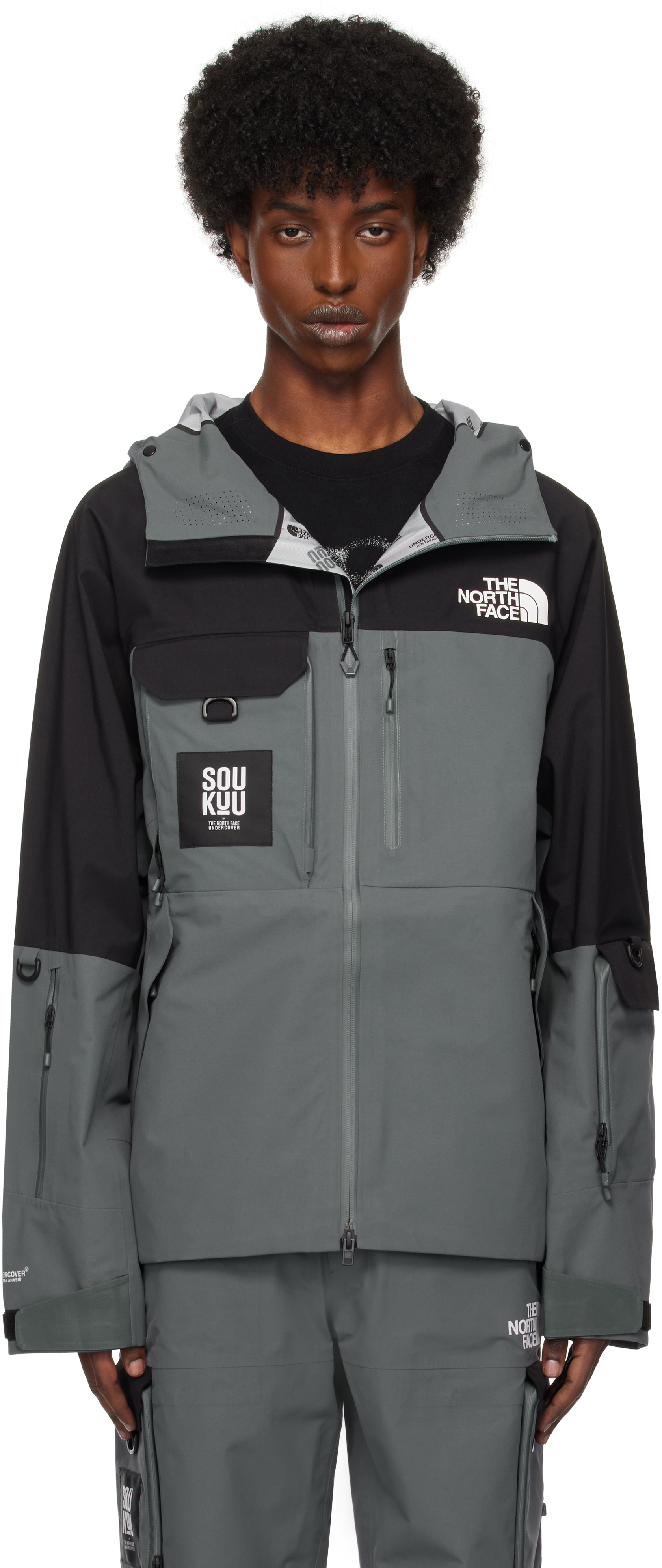 

Черная и серая куртка North Face Edition SOUKUU Hike Utility Shell UNDERCOVER