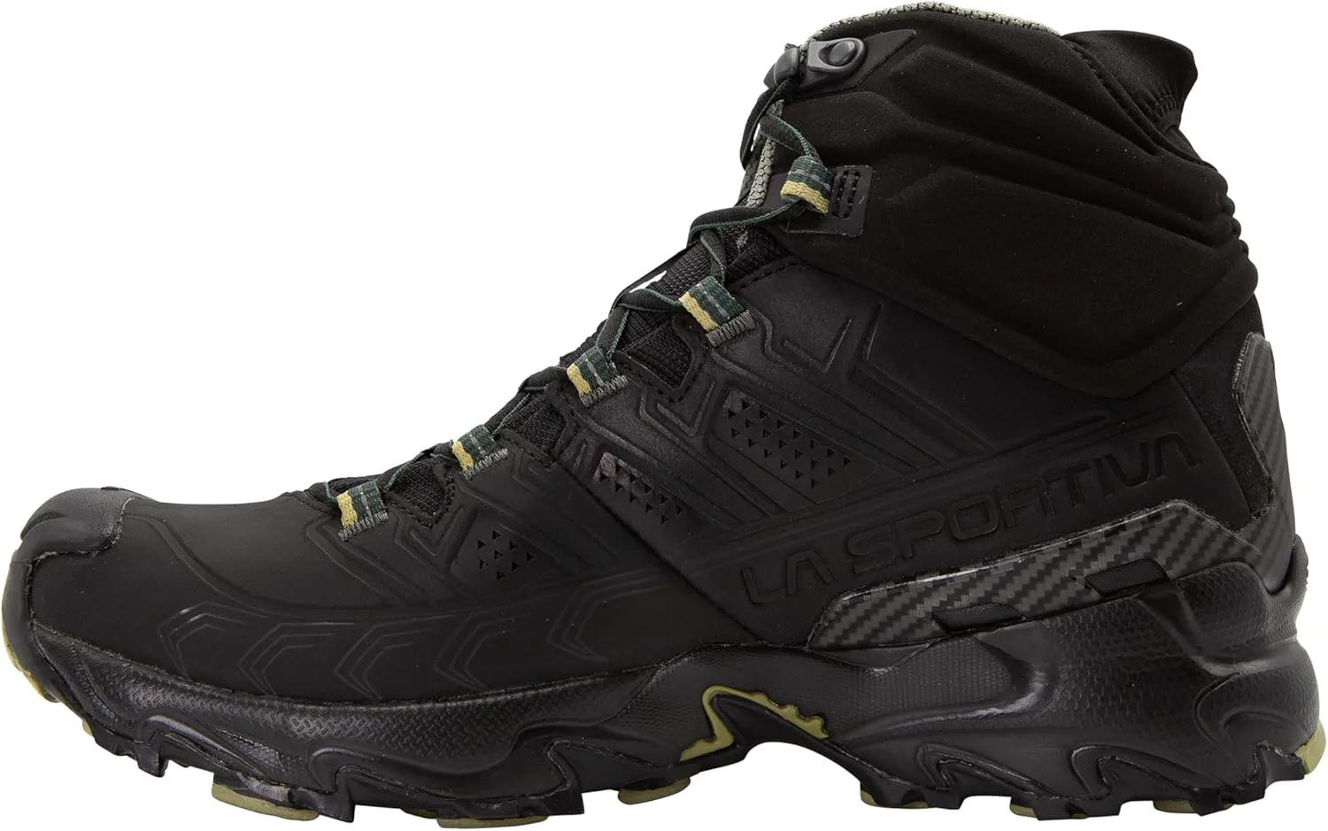 Мужские походные ботинки La Sportiva Ultra Raptor II Mid с кожей и водонепроницаемой мембраной GTX, черный — фото 4