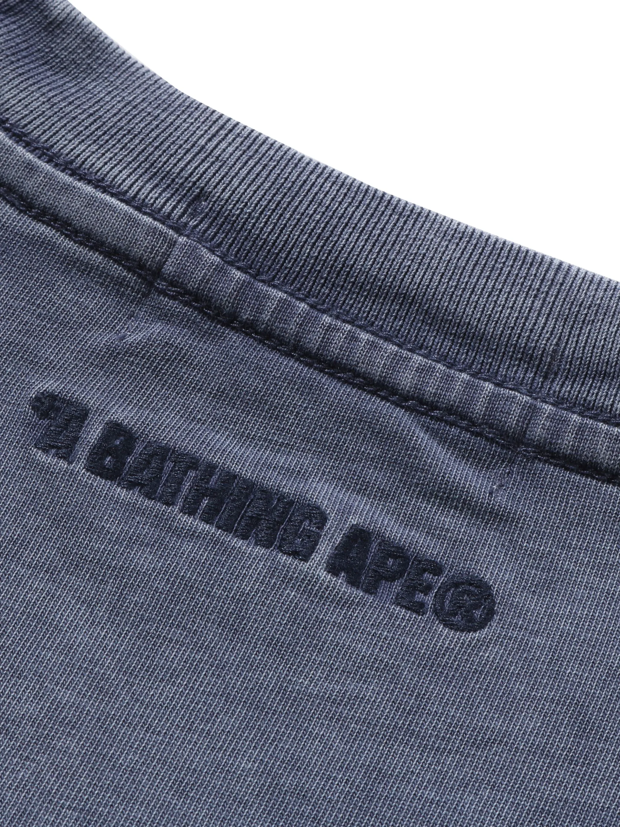 Футболка с эффектом потертости A Bathing Ape, серый — фото 4