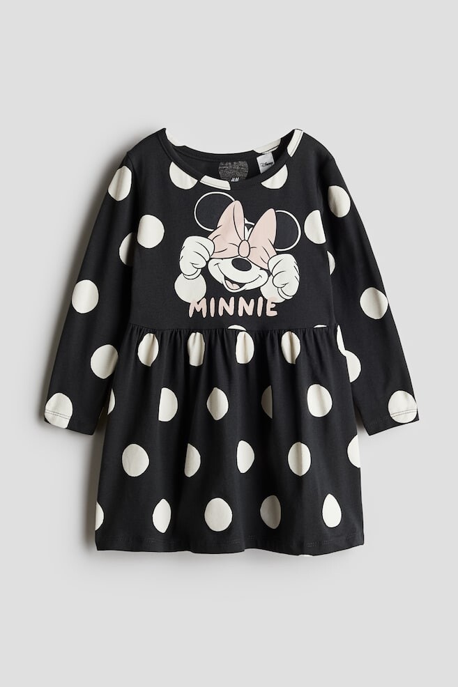 

Платье из хлопка с принтом H&M, серый